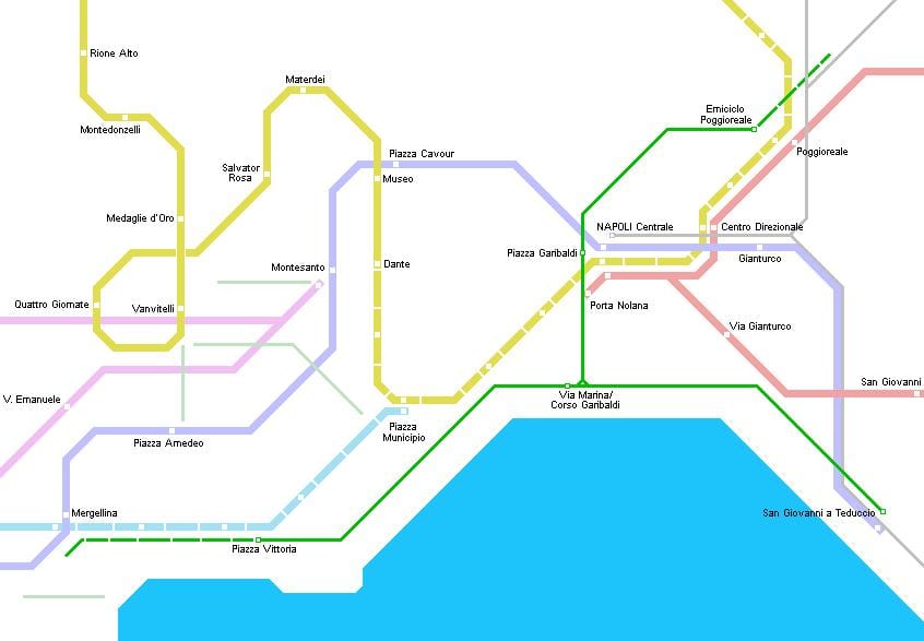 แผนที่เนเปิ้ลของกระเช้า