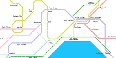 แผนที่เนเปิ้ลของกระเช้า 
