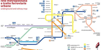 แผนที่เนเปิ้ล funicular