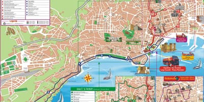 แผนที่ของเมืองเที่ยวชมสถานที่เนเปิ้ล